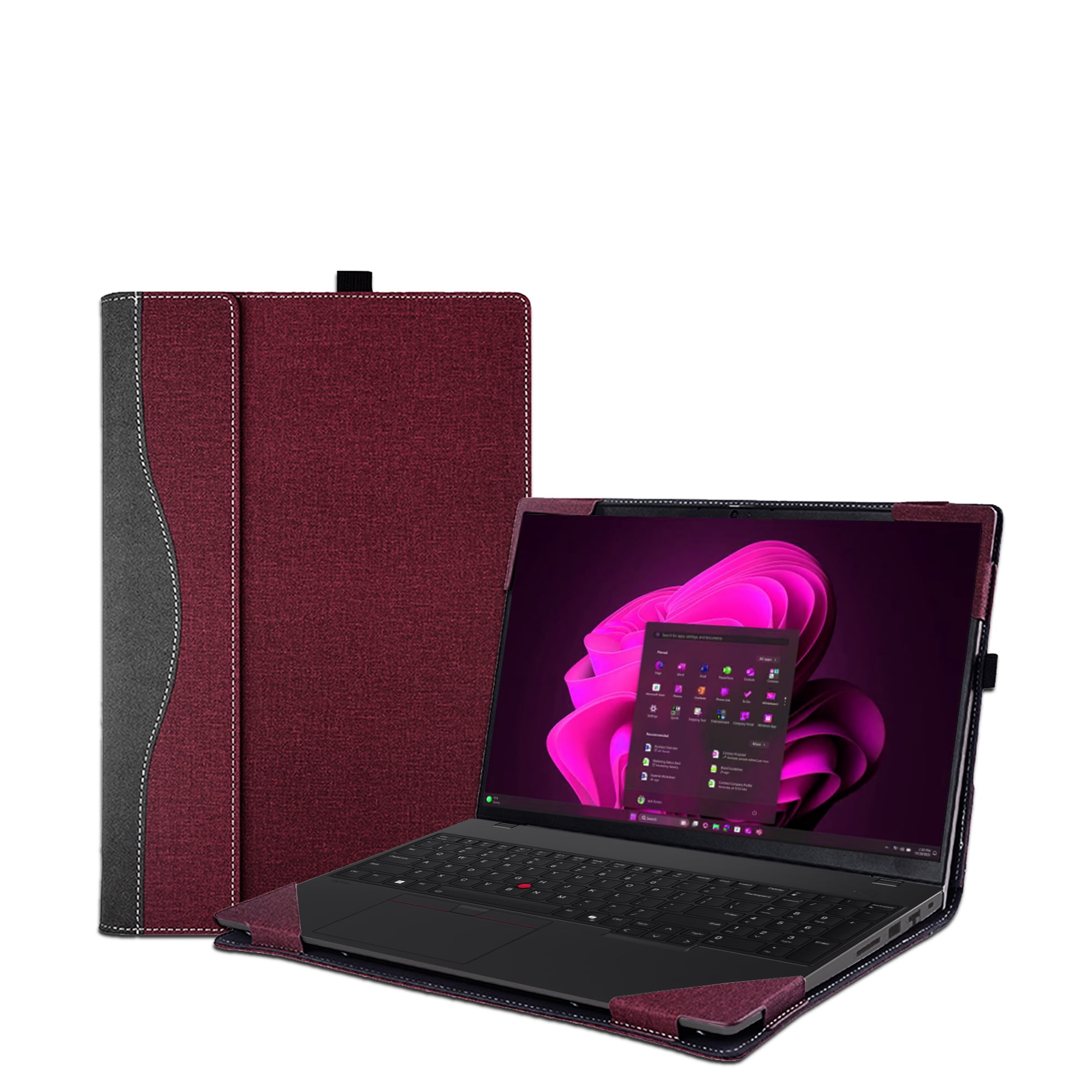 LIMIYUE 16 inch Laptop Case Cover for Lenovo ThinkPad T16 Gen4 /Gen3 &for ThinkPad P16s Gen 4 Sleeve,PU leather Notebook PC Protective Bag with Pen Holder