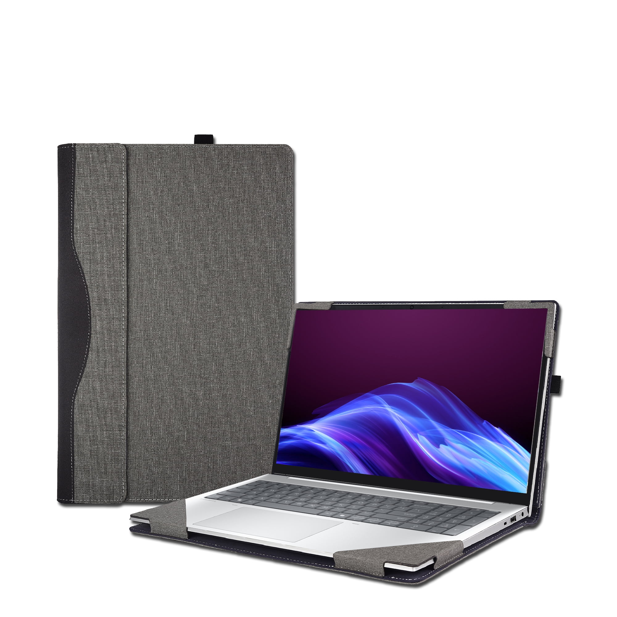 LIMIYUE 16 inch Laptop Cover Case for HP EliteBook 8/6 G1a/G1i & for 16'' ProBook 4 G1i /G1a /G1iR Sleeve,PU leather Protective Shell Detachable Notebook AI PC Bag Accessories