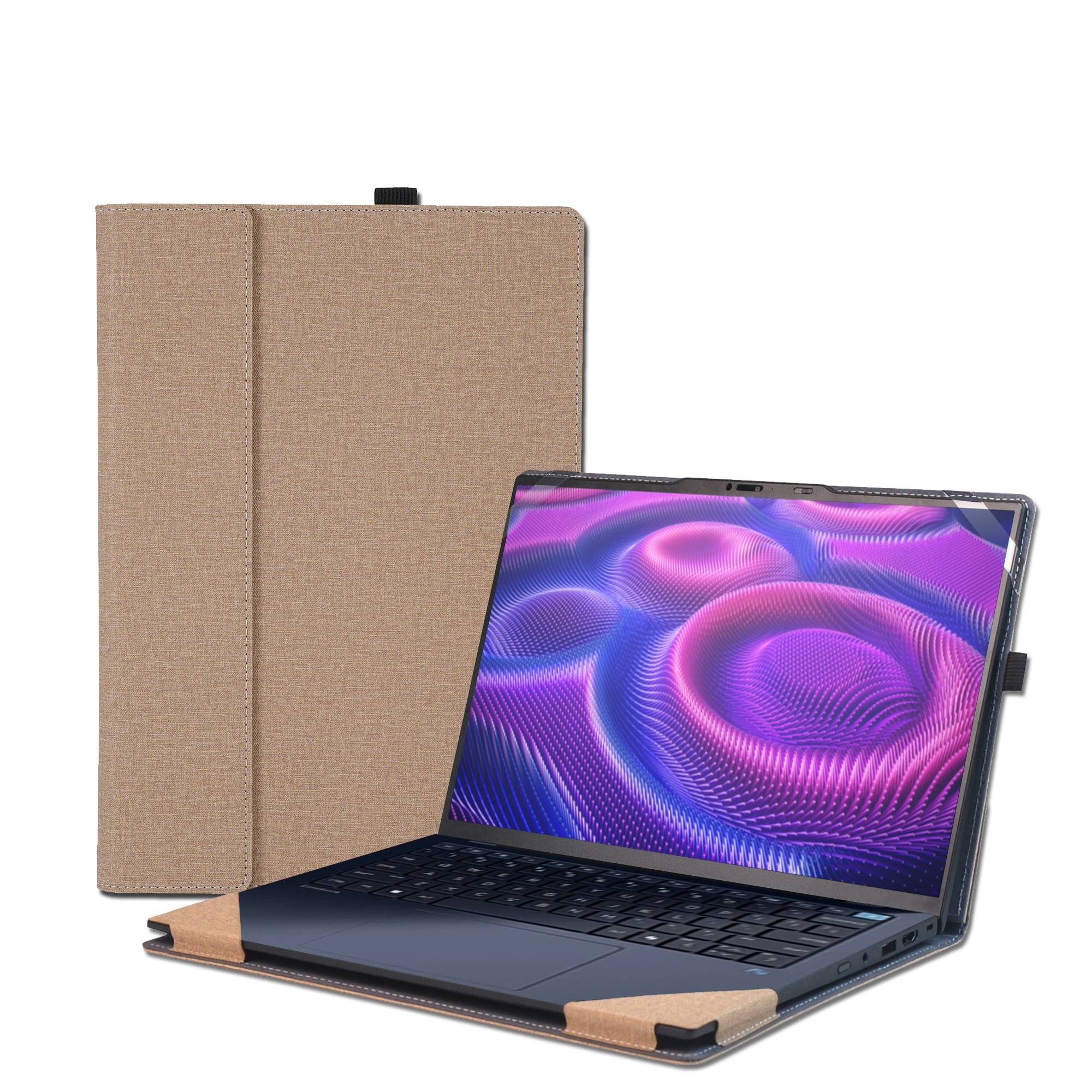 LIMIYUE Laptop Cover Case for HP OmniBook X /Ultra /5 Flip 14 inch & for 14'' ZBook Ultra G1a [Do Check Model] Sleeve,PU Leather Protective Bag with Foldable Cooling Bracket