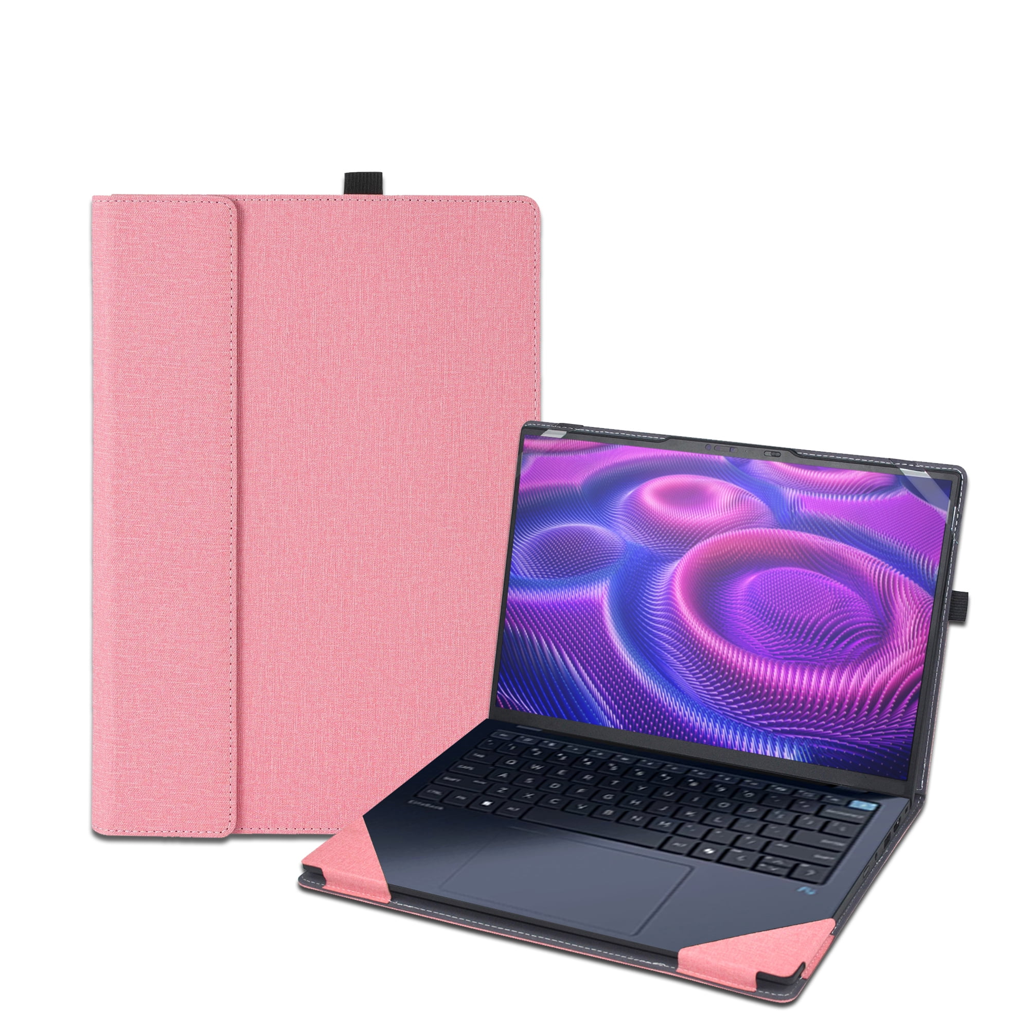 LIMIYUE Laptop Cover Case for HP OmniBook X /Ultra /5 Flip 14 inch & for 14'' ZBook Ultra G1a [Do Check Model] Sleeve,PU Leather Protective Bag with Foldable Cooling Bracket