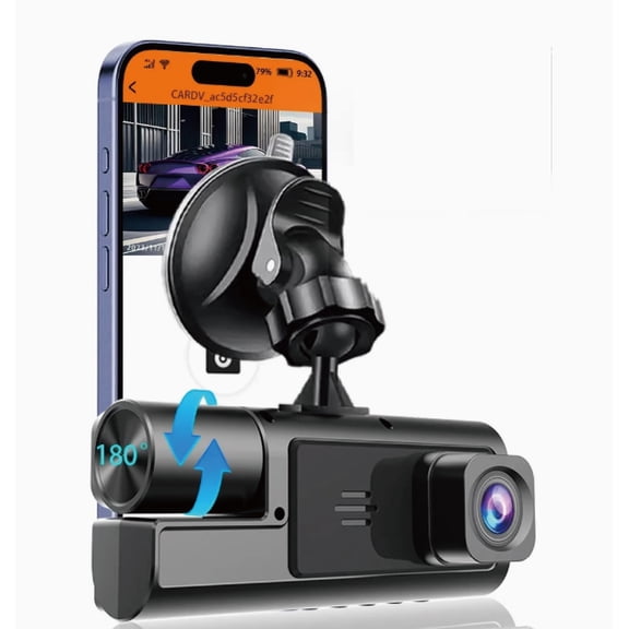 LIMONPIX Car video recorders,Front Rear, 4K/2.5K Full HD Dash Camera for Cars, Included 32GB Card, Built-in Wi-Fi GPS, 3.16 IPS Screen, Night Vision, 170Wide Angle, WDR, 24H Parking Mode(F7NP)