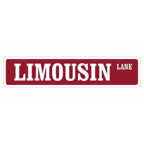 LIMOUSIN Street Sign cow cattle beef farmer farm | Indoor/Outdoor |  36" Wide