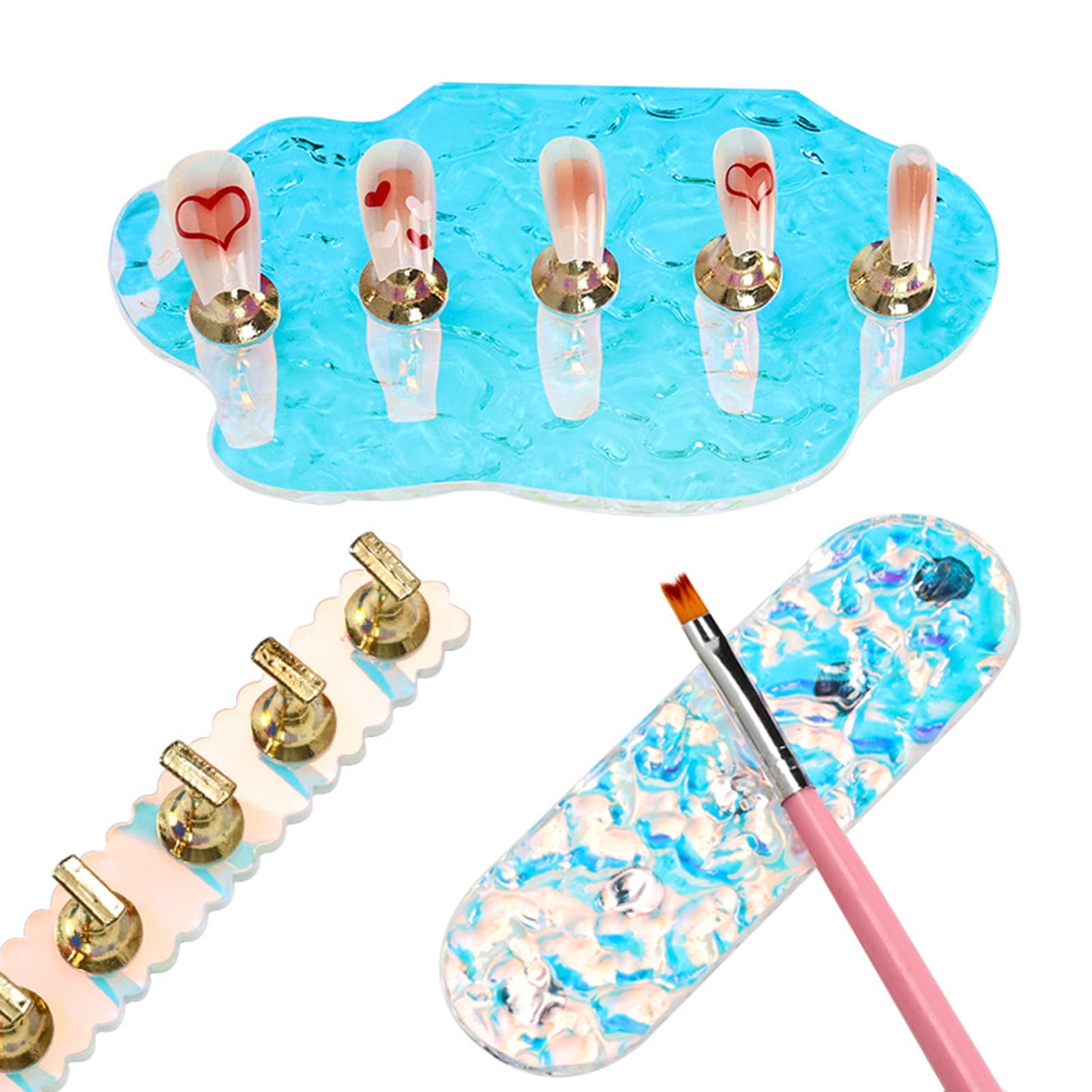 LINASHI 1 Set Nail Holder Professional Finger Rest Acrylic