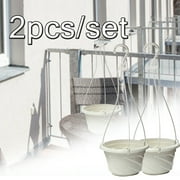 LINASHI 2pcs Plant Hangers Outdoor Hanging Planter Basket Decorative Flower Pot Holder for Indoor Outdoor Home Decor