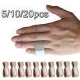thumbnail image 1 of LINASHI 5/10/20pcs Toe Wraps,Fabric Toe Splint Toe Cushioned Bandages Finger Protectors Straightener Hammer Toe Separators, 1 of 7