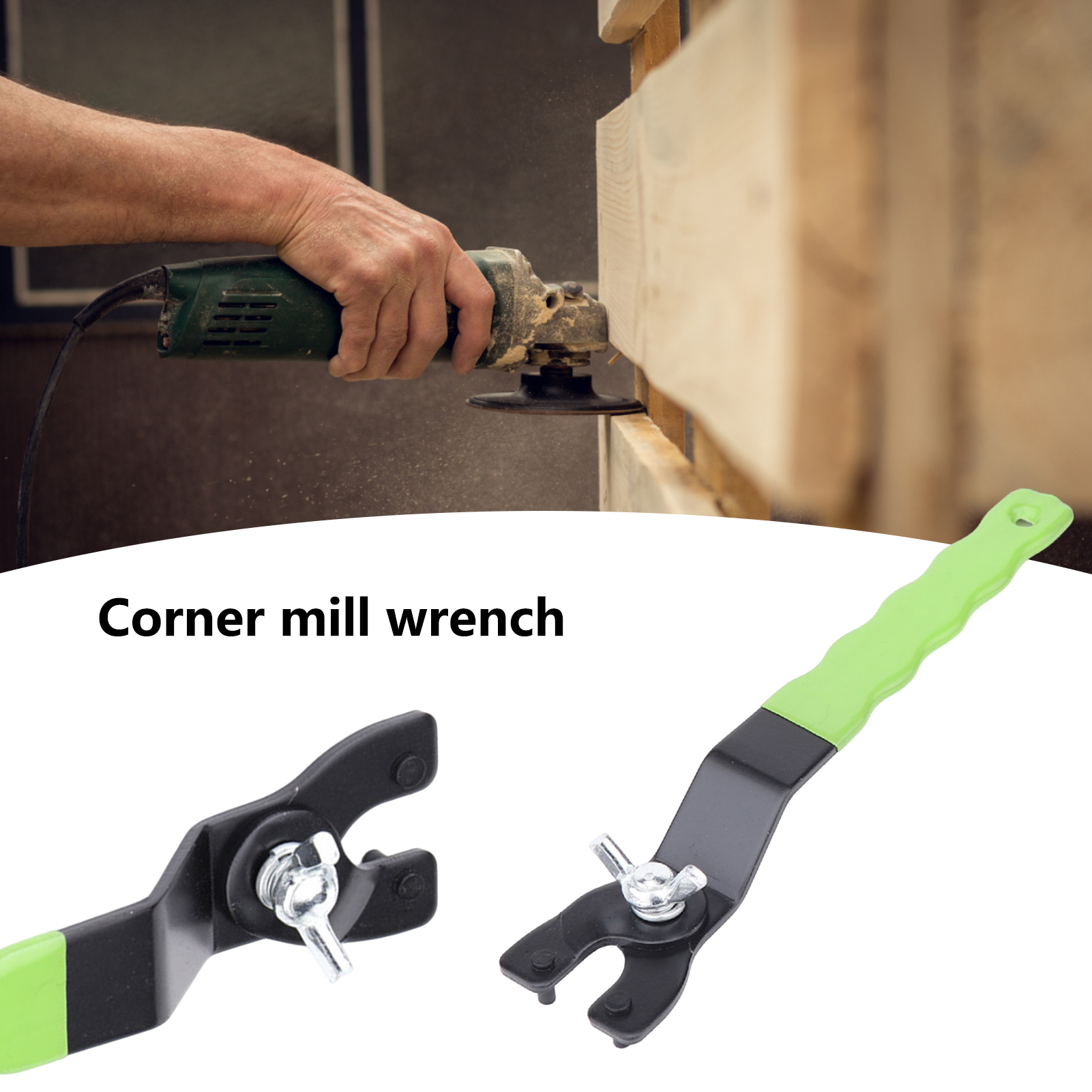 LINASHI Angle Grinder Wrench Rustproof Large Torque Antislip Laborsaving Yshaped Adjustable