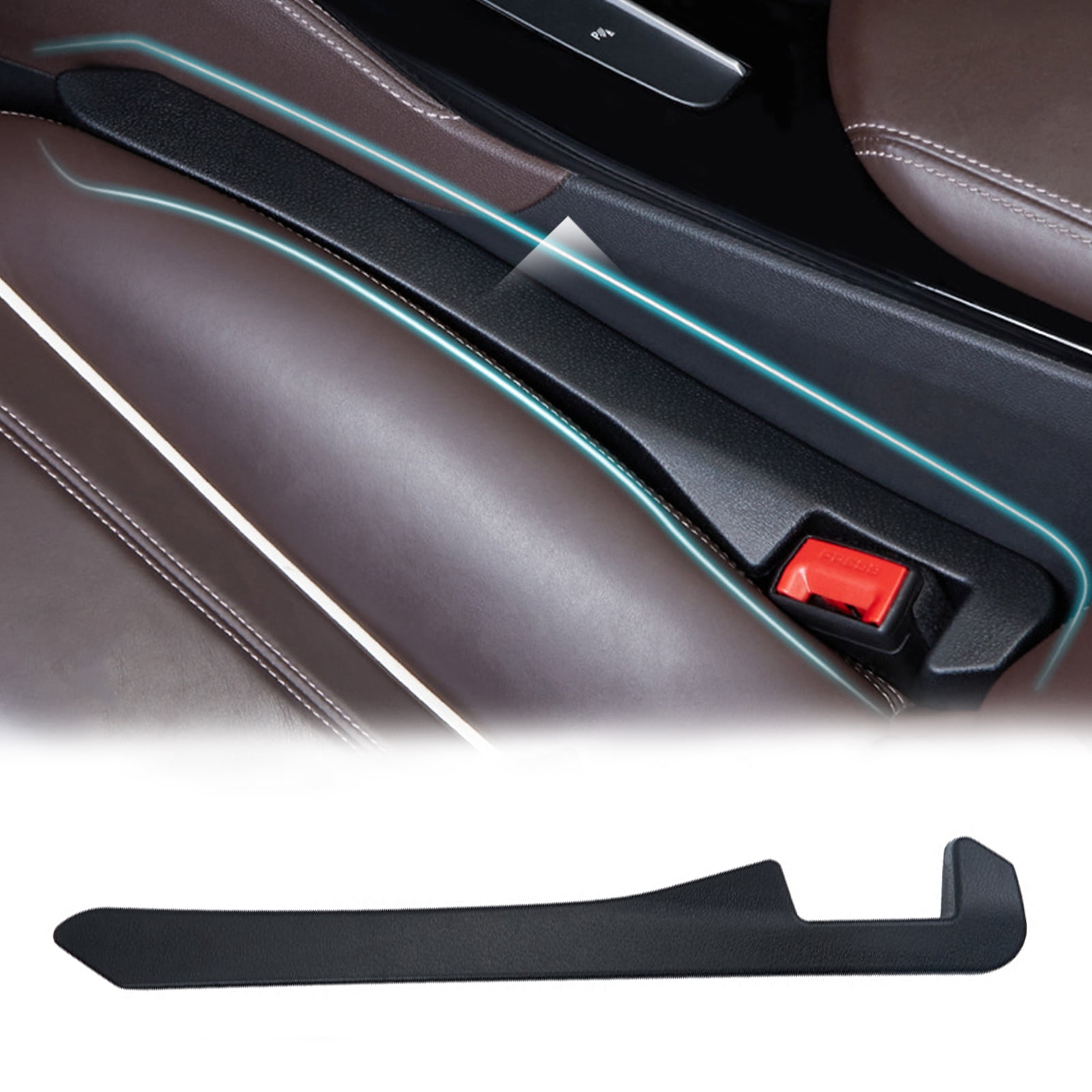 LINASHI Car Seat Gap Filler Wear Resistant Universal Faux Leather