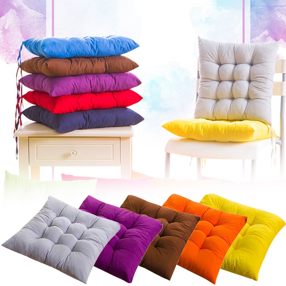 LINASHI Chair Pad Seat Cushion Comfort Softness Tie on Seat Non