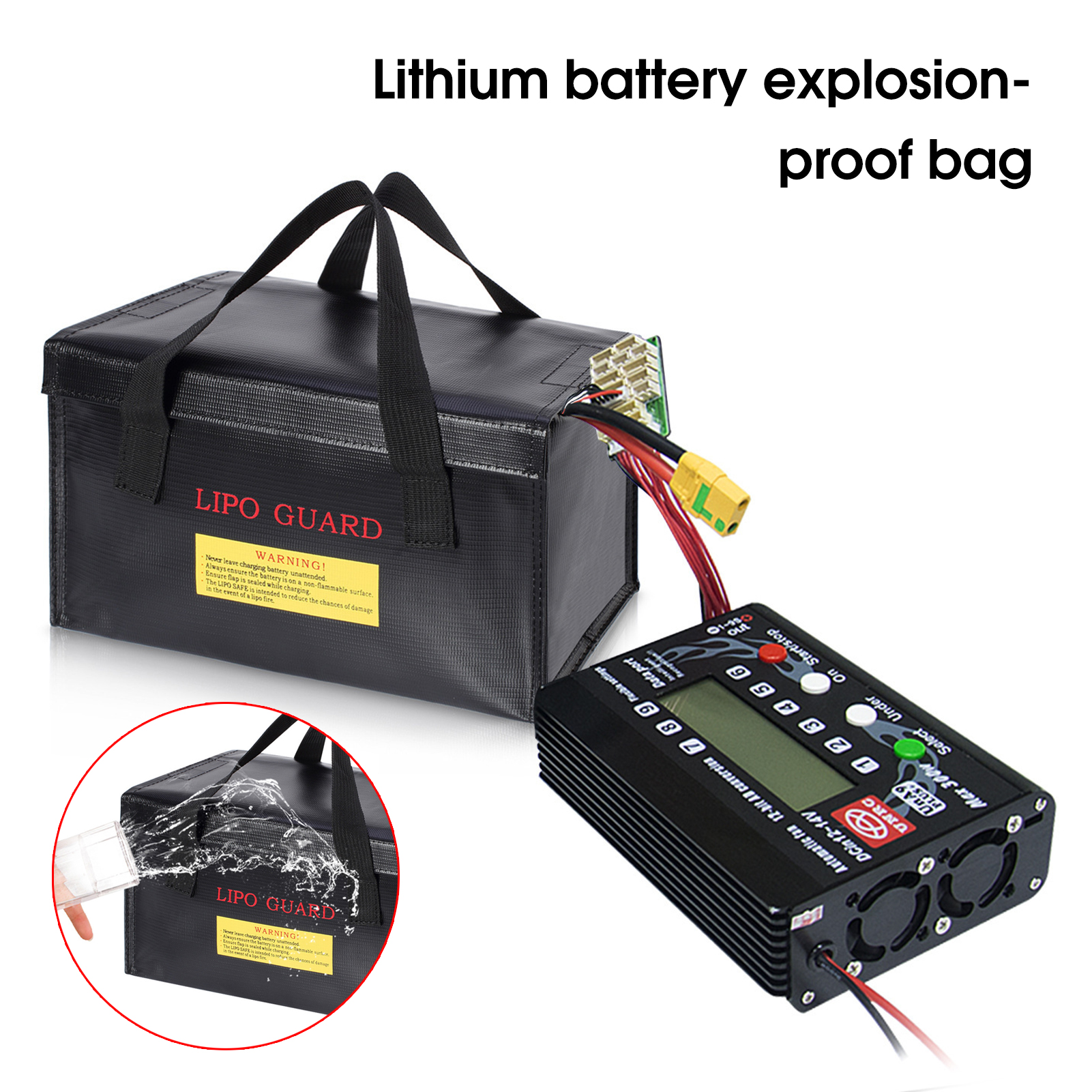 LINASHI Fireproof Battery Handbag Portable Explosionproof Large