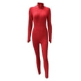 thumbnail image 1 of LINASHI Halloween 2025 Women's Seamless Full Body Catsuit - Stretchy Dance Bodysuit, Stage Performance , Slim Fit Spandex Unitard, Trendy Halloween Outfit L, 1 of 7