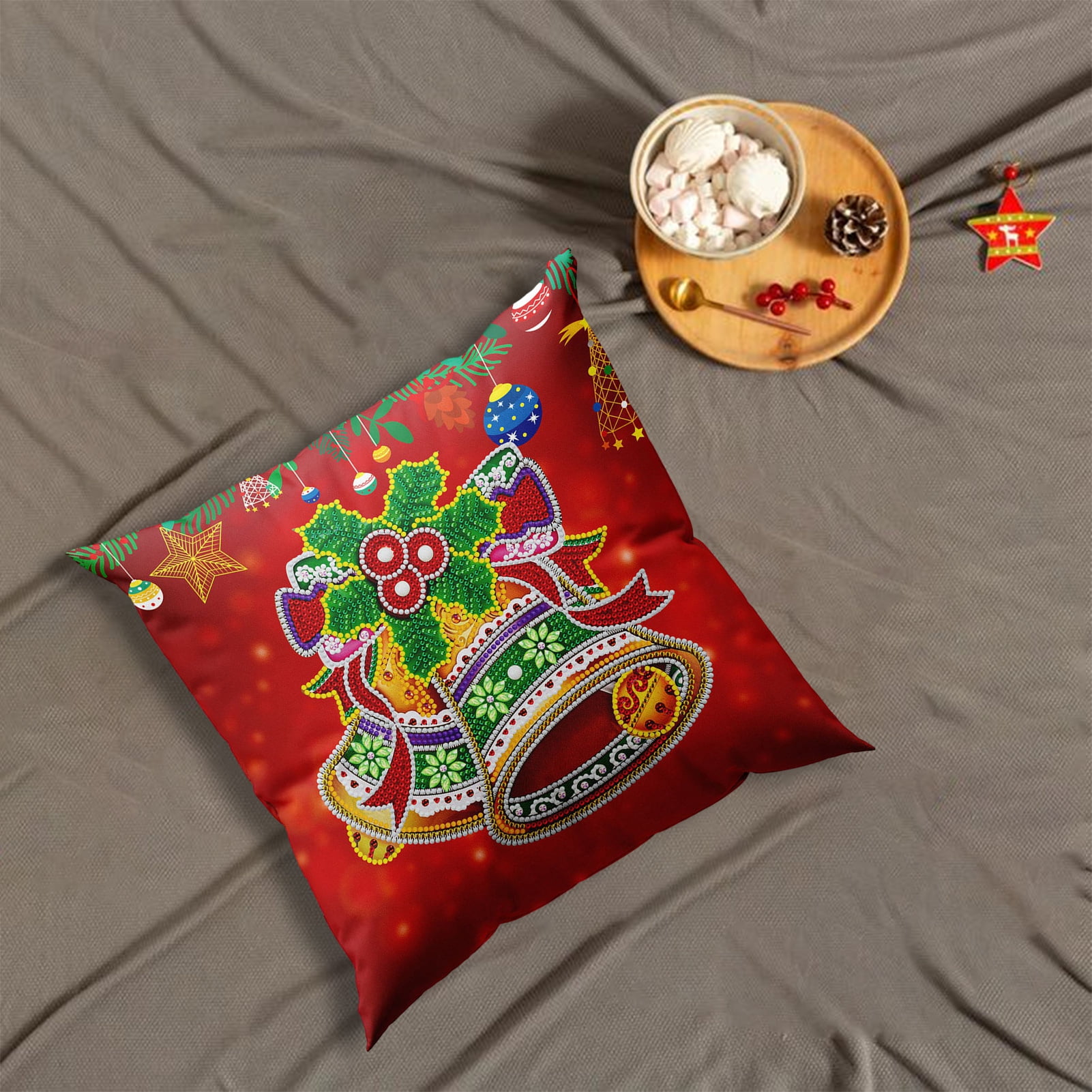 LINASHI Handeye Coordination Exercise with Diamond Painting Pillowcase Enhance Creativity