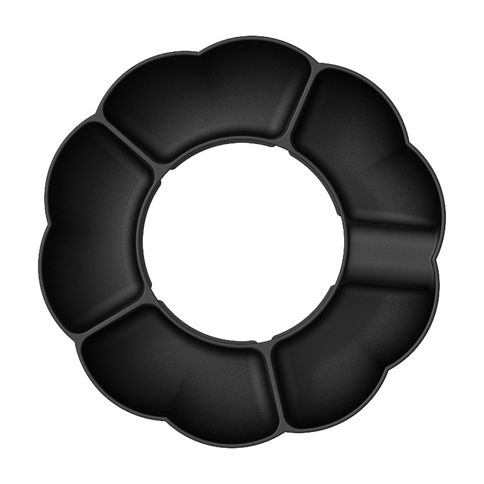 LINASHI Heavy Duty Snack Plate Silicone Snack Plate with 5 Compartments