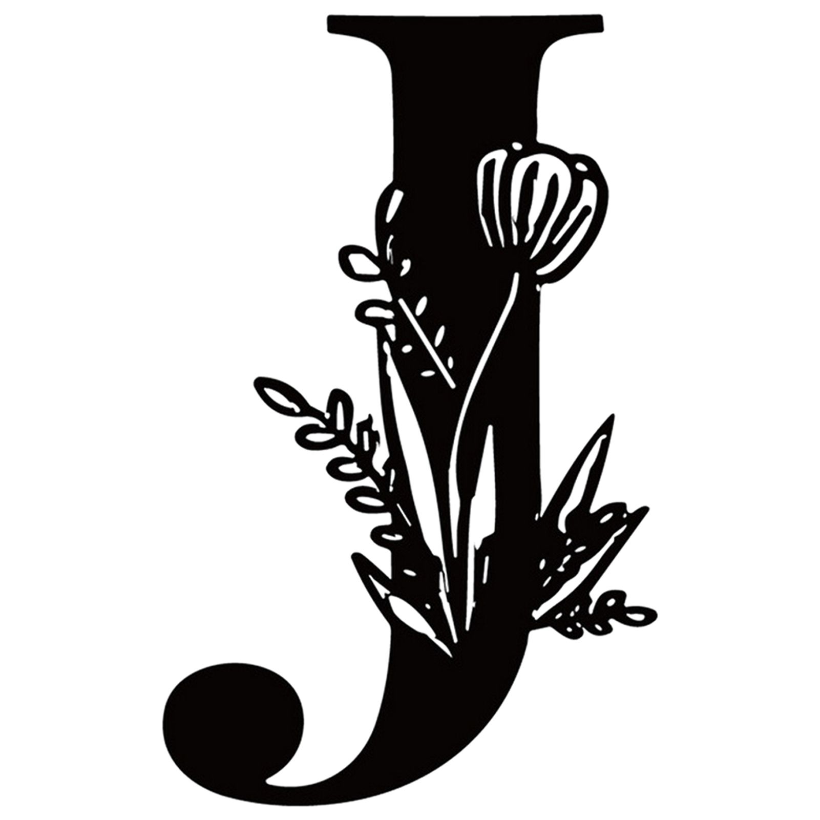 LINASHI Letter Wall Decoration Flower Letter Wall Decoration Black Iron