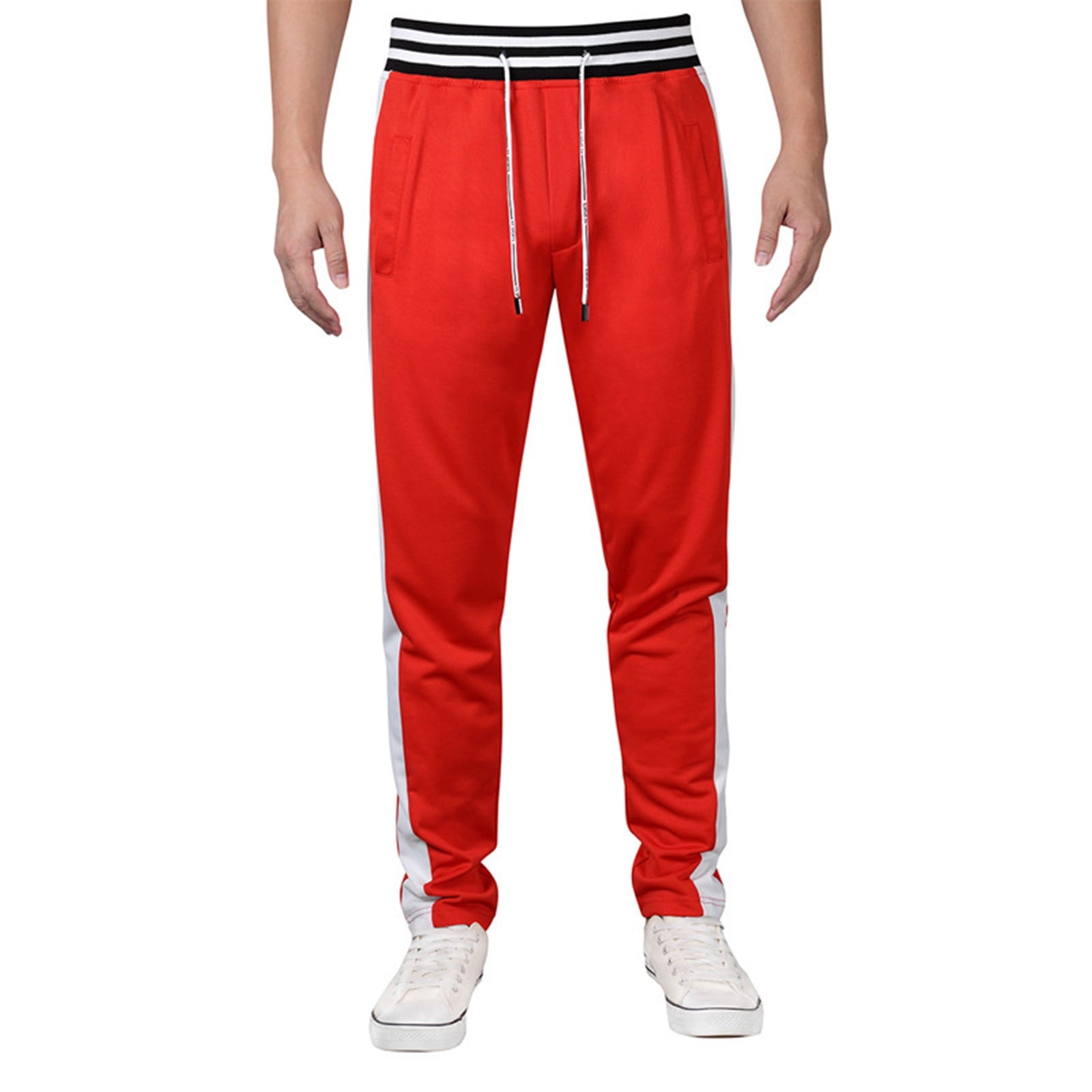 LINASHI Mens Pants,Men's Slacks New Tracksuit Pants For Summer 2024