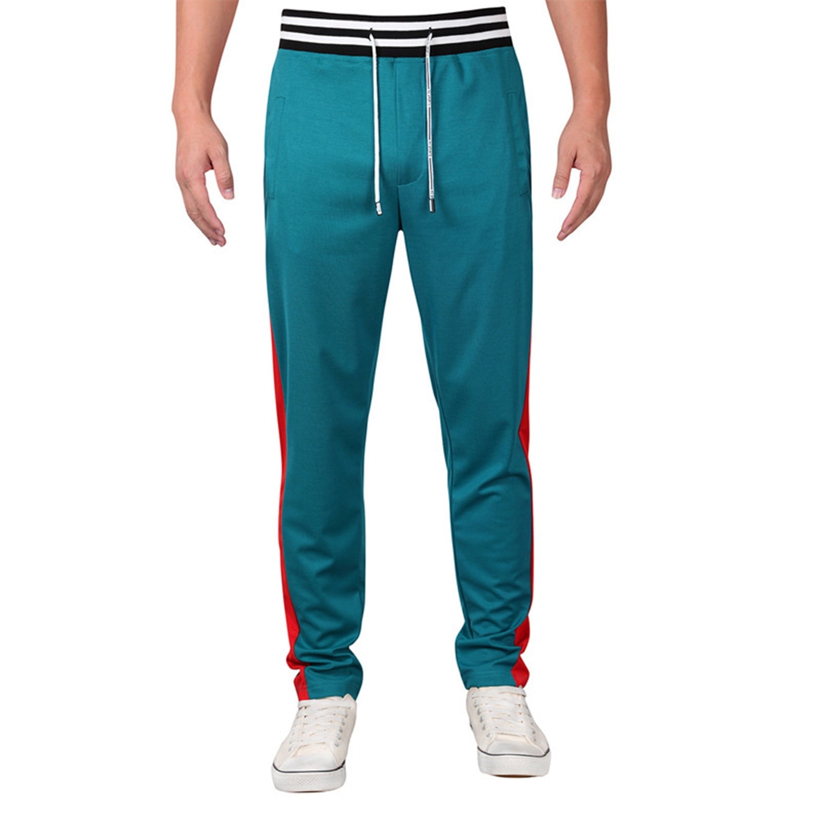 LINASHI Mens Pants,Men's Slacks New Tracksuit Pants For Summer 2024