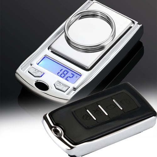 LINASHI Mini Portable Gram Scale Digital Pocket Scale Car Key Shape for Jewelry, Herb, Food