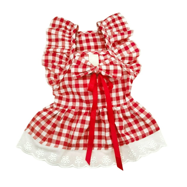 Christmas pet dress red
