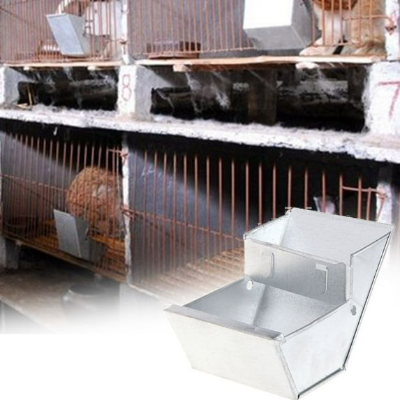 LINASHI Pet Rabbit Hutch Small Animal Feeder with Lid Small Animal Feed Box,for Rabbits and Farming Animals