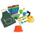 thumbnail image 2 of Kid Odyssey Toddler's Gardening Set, Play Yard Tools With Wheelbarrow, Can, Gloves, Rake, Shovel 2 of 9