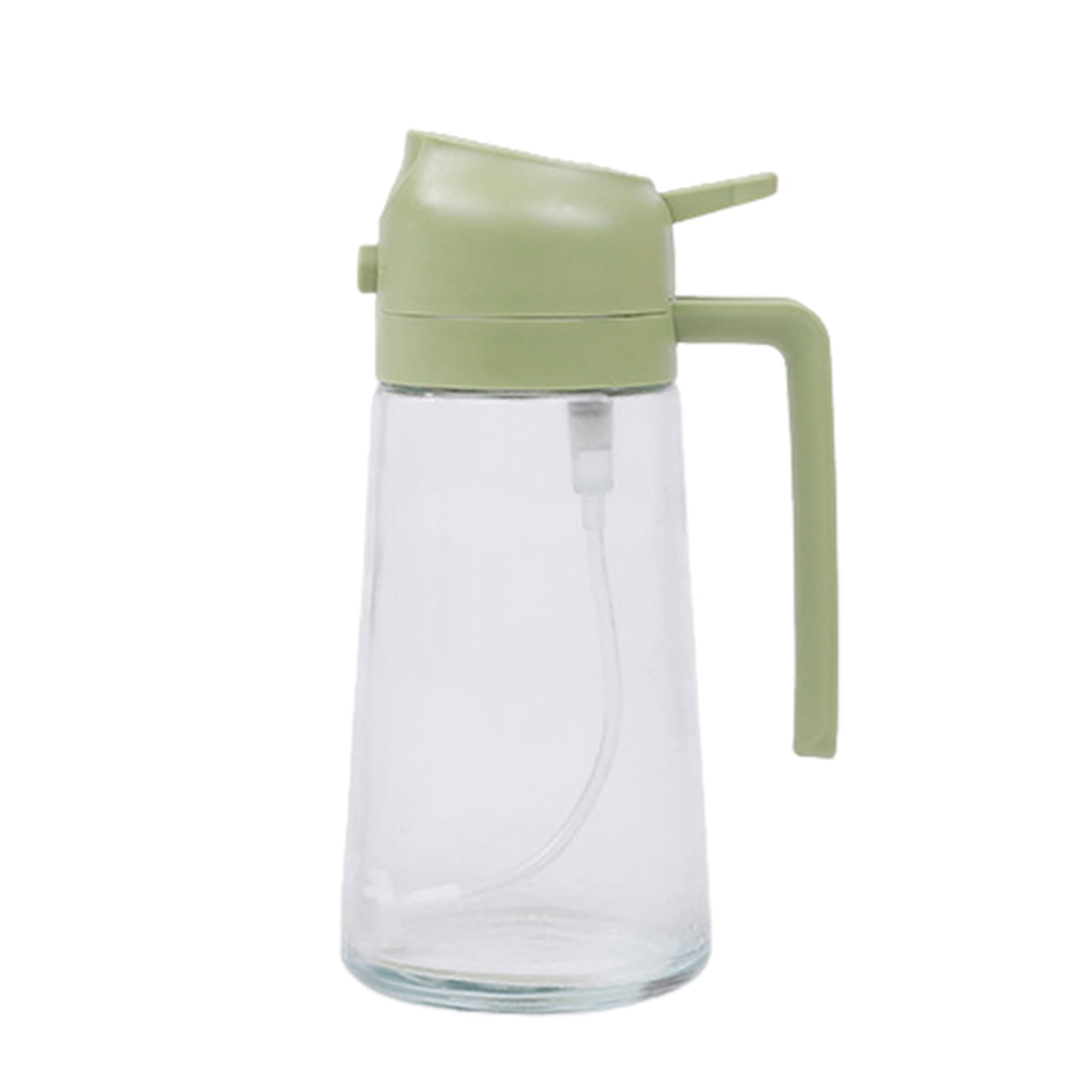 LINASHI Refillable Oil Dispenser Bottle 470ml Oil Sprayer 2 1 Transparent Leakproof Capacity