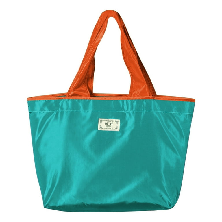 LINASHI Waterproof Shopping Bag Waterproof Drawstring Shopping Bag Durable Nylon Tote for Groceries Travel More Lightweight Easy to Capacity with for Fruits Walmart