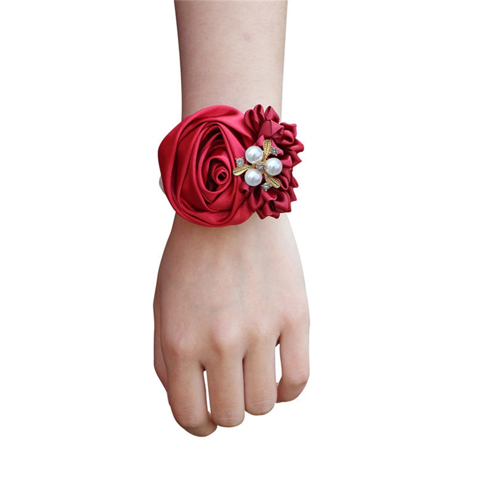 LINASHI Wrist Flower for Wedding Wedding Wrist Flower Elegant Long