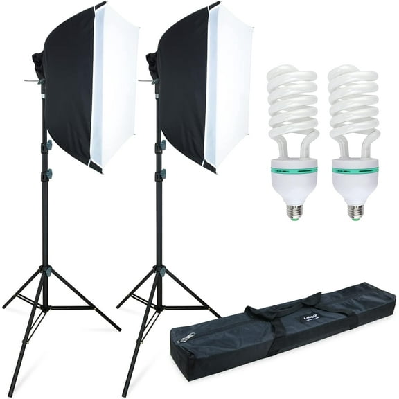 LINCO Photography Photo Studio Lighting 24"x24" Softbox Light Kit AM141
