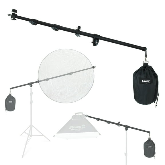 LINCO Photography Video Studio Pro Boom Arm with Reflector Holder and Counterweight AM146