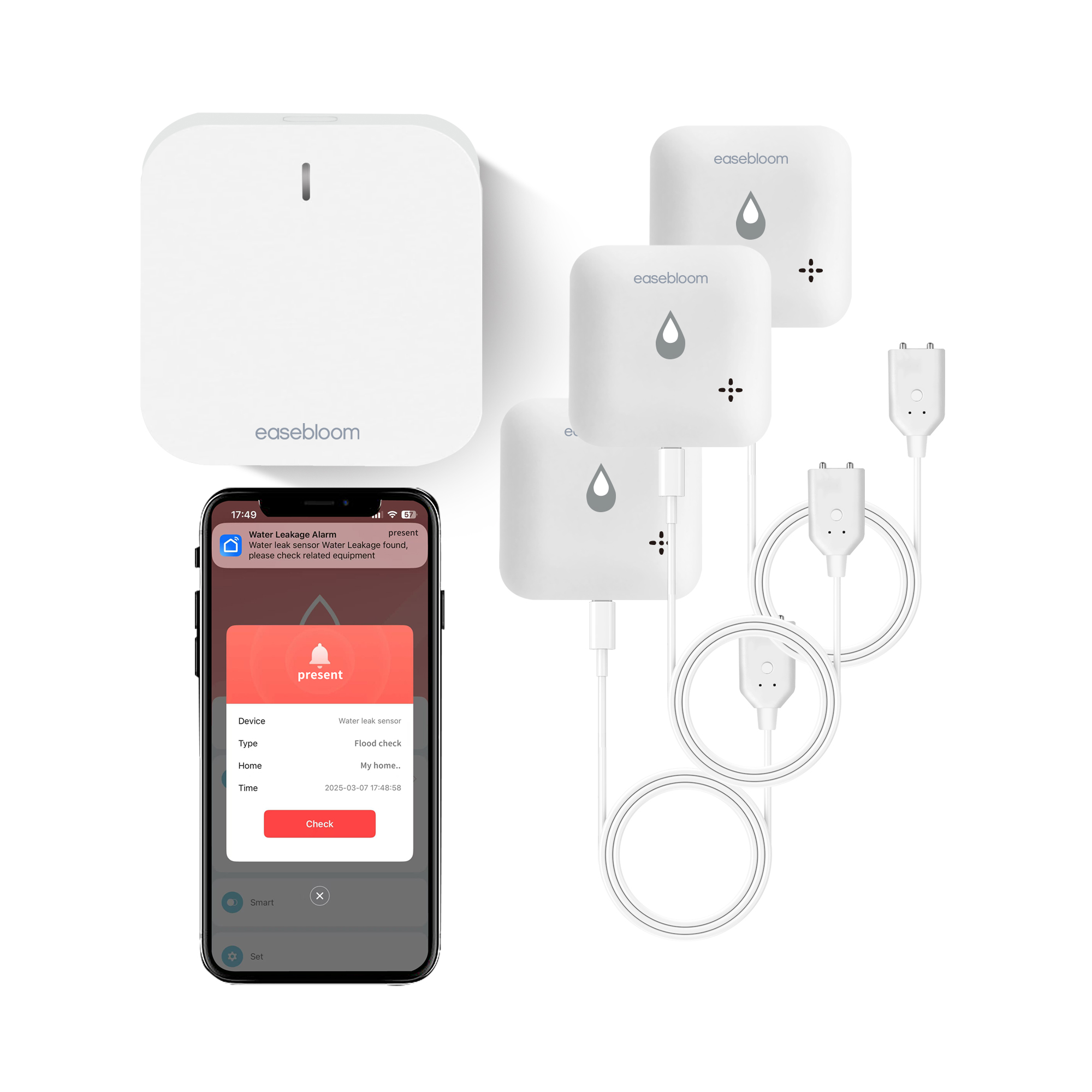 120dB Water Leak Alarm Flood Level Overflow Detector Sensor Home 120dB Water Leak Alarm Flood Level Overflow Detector Sensor Home