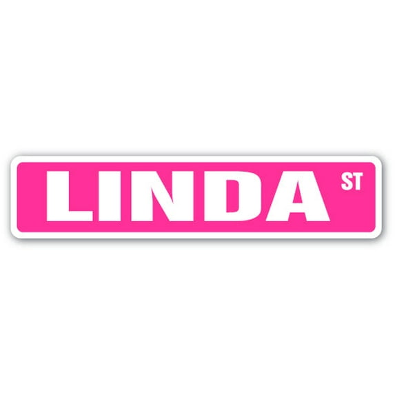 LINDA Street Sign Childrens Name Room Sign | Indoor/Outdoor | 36" Wide