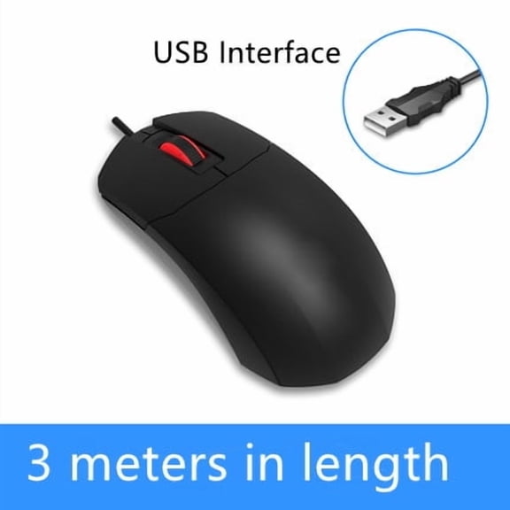 LINDO ZONE Computer Desktop Wired USB PS/2 Ultra-Long Mouse 2M/3M Line 200CM/300CM Notebook Extended Wired Mouse
