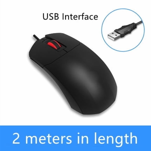 LINDO ZONE Computer Desktop Wired USB PS/2 Ultra-Long Mouse 2M/3M Line 200CM/300CM Notebook Extended Wired Mouse