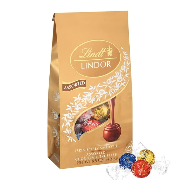 LINDOR Assorted Chocolate Truffles, Kosher, 8.5 oz