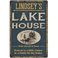 thumbnail image 1 of LINDSEY'S Lake House Blue Cabin Home Decor 8 x 12 Matte Finish Metal 108120038492, 1 of 1