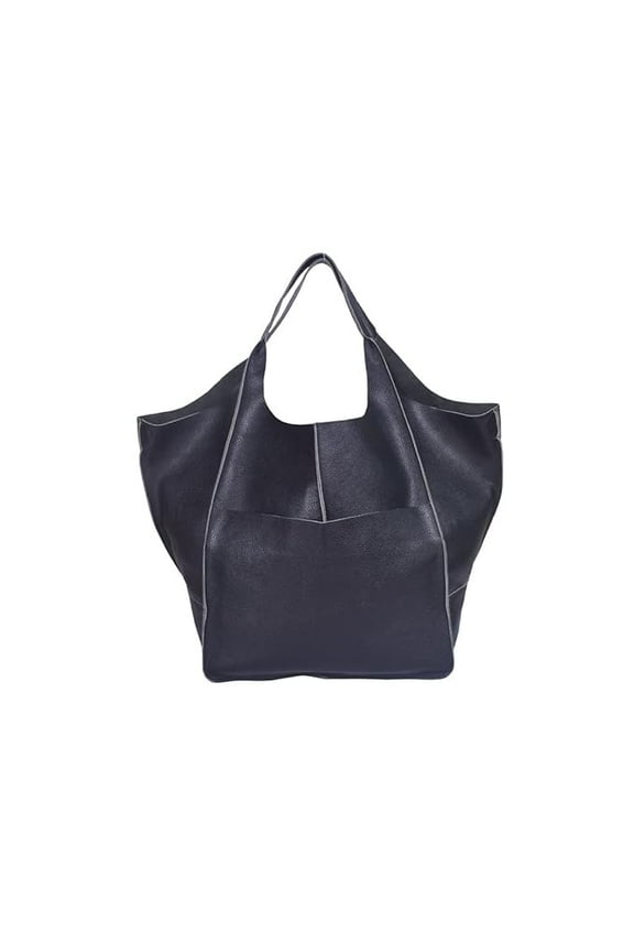 Extra Large Leather Tote Bag | Oversize Leather Shoulder Bag For Women | Designer Leather Shopping Bag