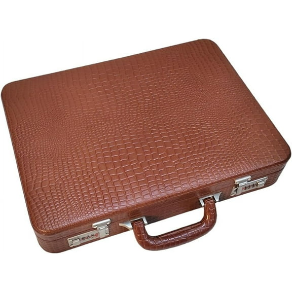 LINDSEY STREET Men's Leather Briefcase | Business Leather Handbag | Doctors Safety Kit Bag Leather Attache | Gift For Him