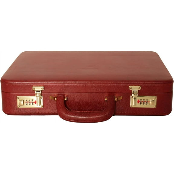 LINDSEY STREET Men's Leather Briefcase | Business Leather Handbag | Doctors Safety Kit Bag Leather Attache | Gift For Him