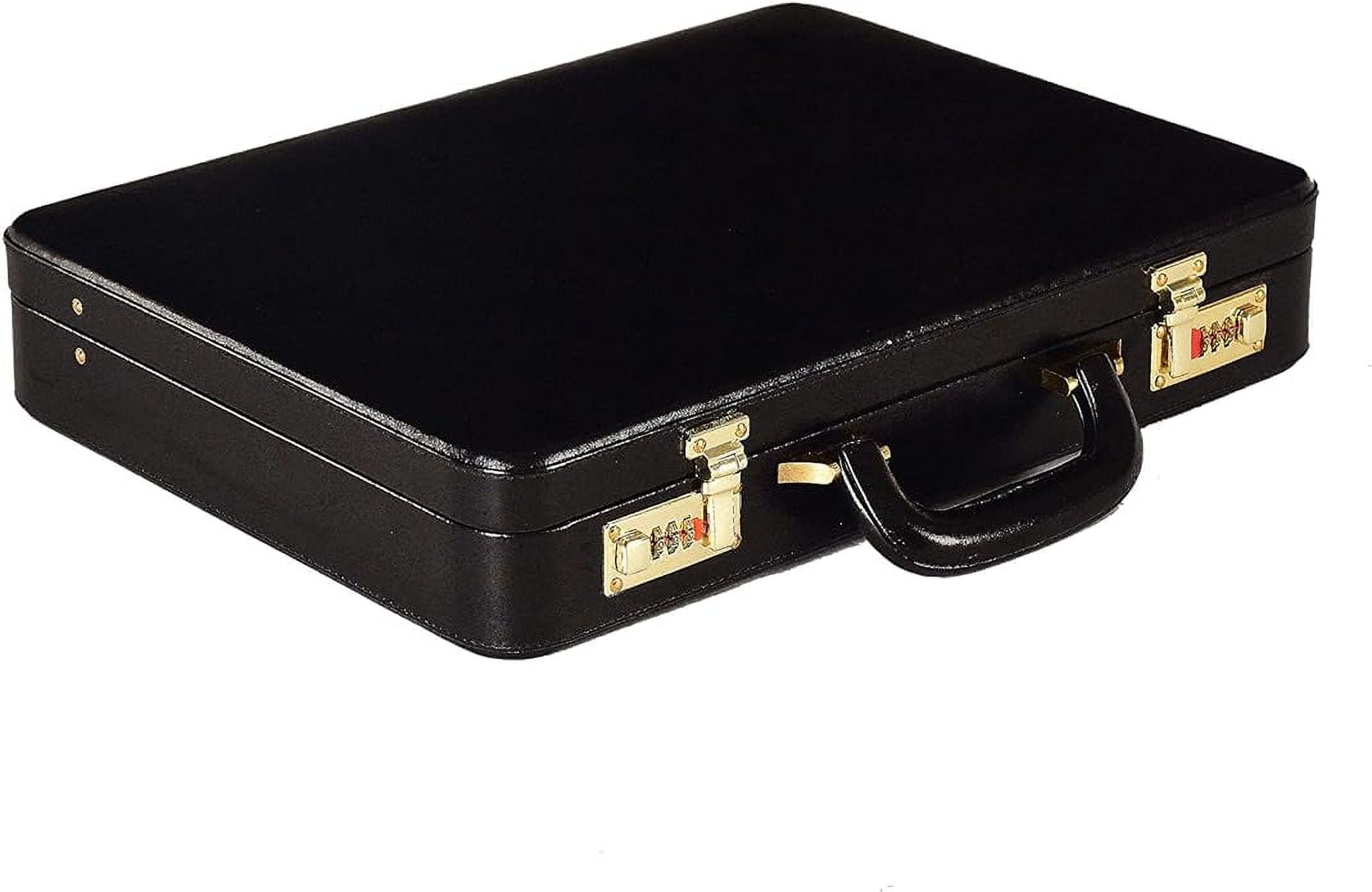 LINDSEY STREET Men's Leather Briefcase | Business Leather Handbag | Doctors Safety Kit Bag Leather Attache | Gift For Him