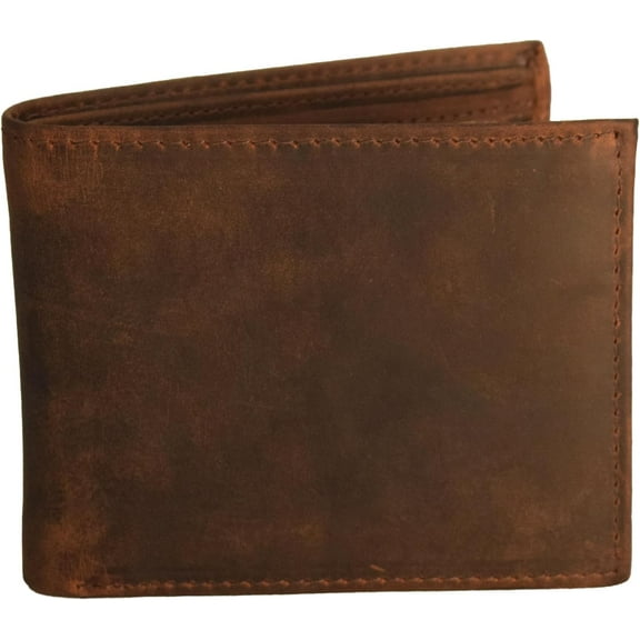 LINDSEY STREET RFID Leather Wallet for Men with Credit Card Slot and Coin Pouch, Gift for Men