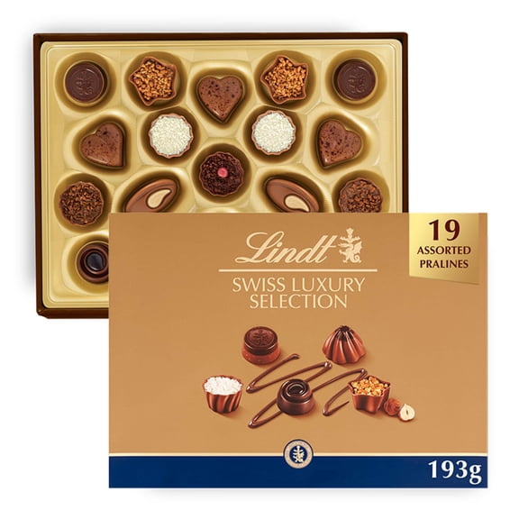 Lindt Swiss Luxury Selection Assorted Chocolate Box 193G, Imported from Britain
