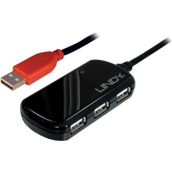 LINDY 12m USB 2.0 Active Extension Pro 4 Port Hub