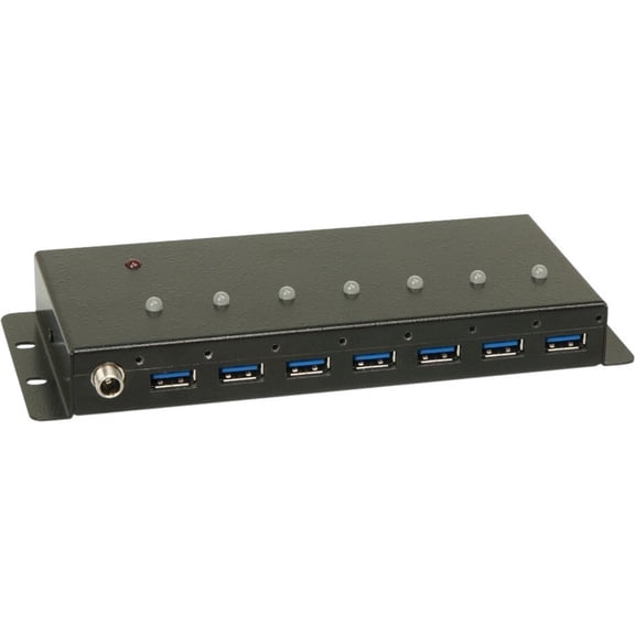 LINDY USB 3.0 Industrial 7 Port Hub, Metal