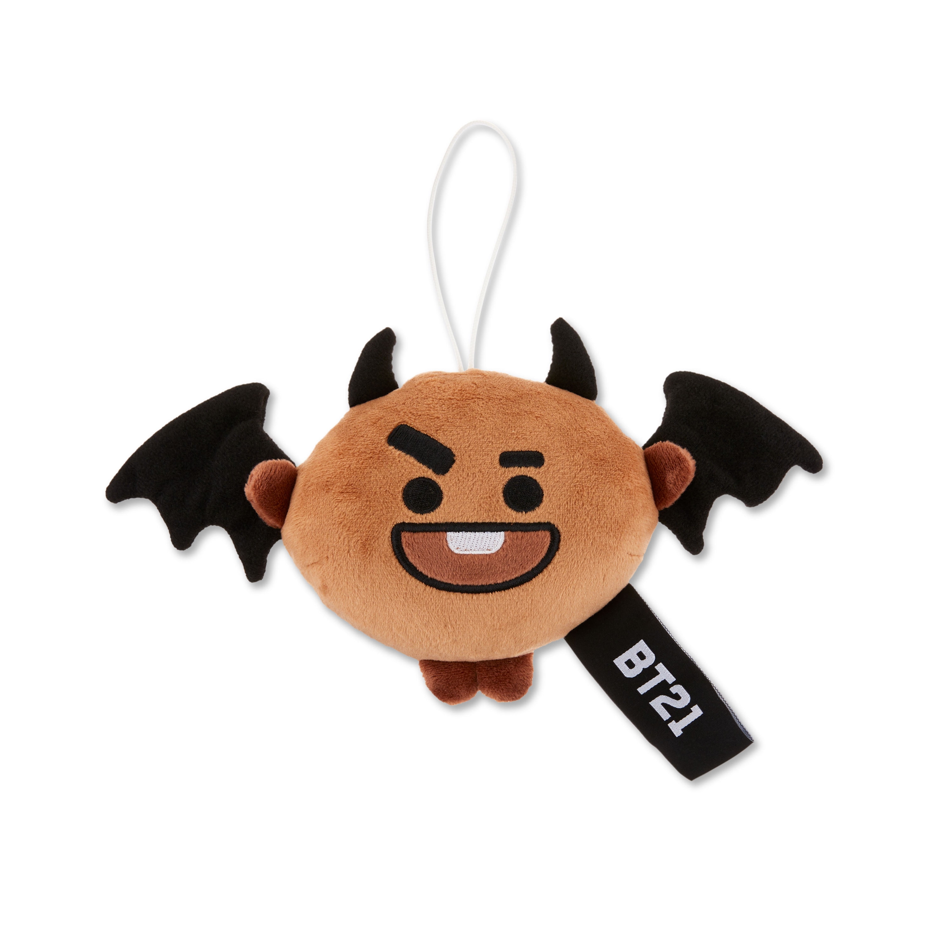 LINE FRIENDS BT21 Halloween Multi Purpose Soft Plush Polyester Bag Charm,  Shooky 