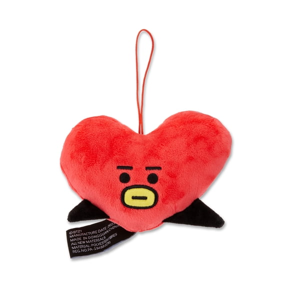 LINE FRIENDS BT21 Halloween Multi Purpose Soft Polyester Plush Bag Charm, Tata