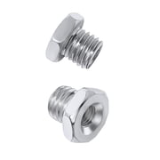 LINE10 Tools 2pk Angle Grinder Arbor Adapters for Wire Brushes 5/8-11 to 3/8-24 UNF