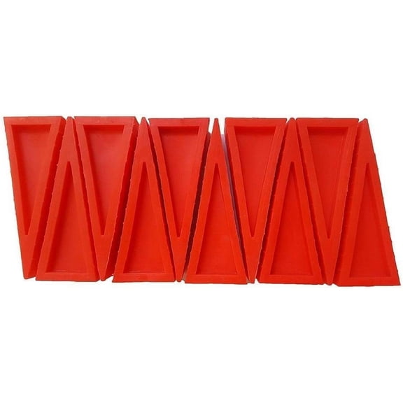 LINE2design Door Stopper Rubber Wedge Door Open Sprinkler Wedge - 2.75 x 0.75 x 1 inches - 10PK