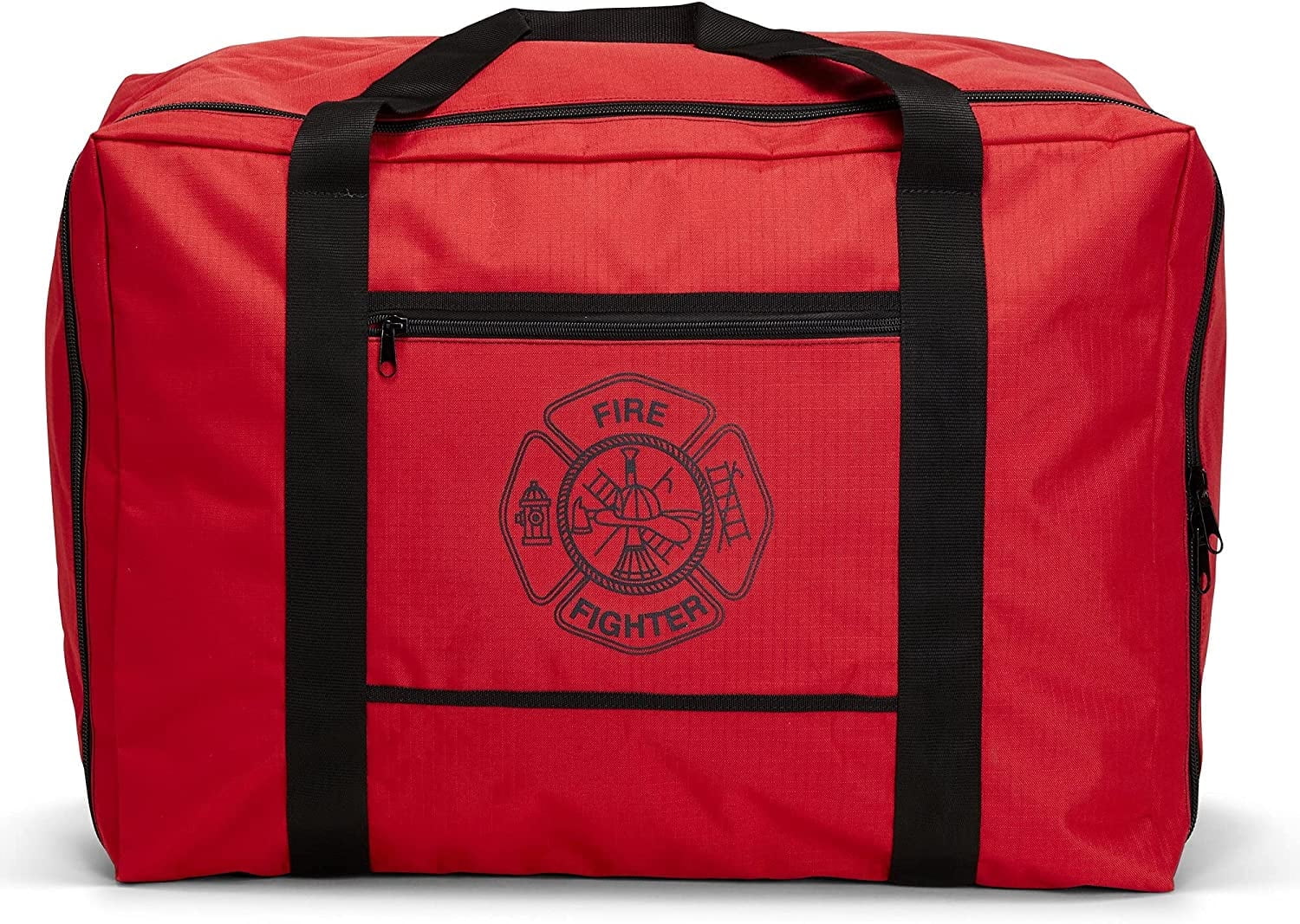 LINE2design Firefighter Gear Bag with Water Resistant Outer Fabric for Unisex - Red