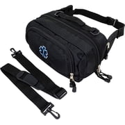 LINE2design First Aid Fanny Pack - First Responder EMS EMT Paramedic Bag - Black