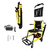 LINE2design -USA-EMS Motorized Stair Chair, Adjustable Track System, Emergency Evacuation Chair, 400 lb Capacity, USA, Yellow