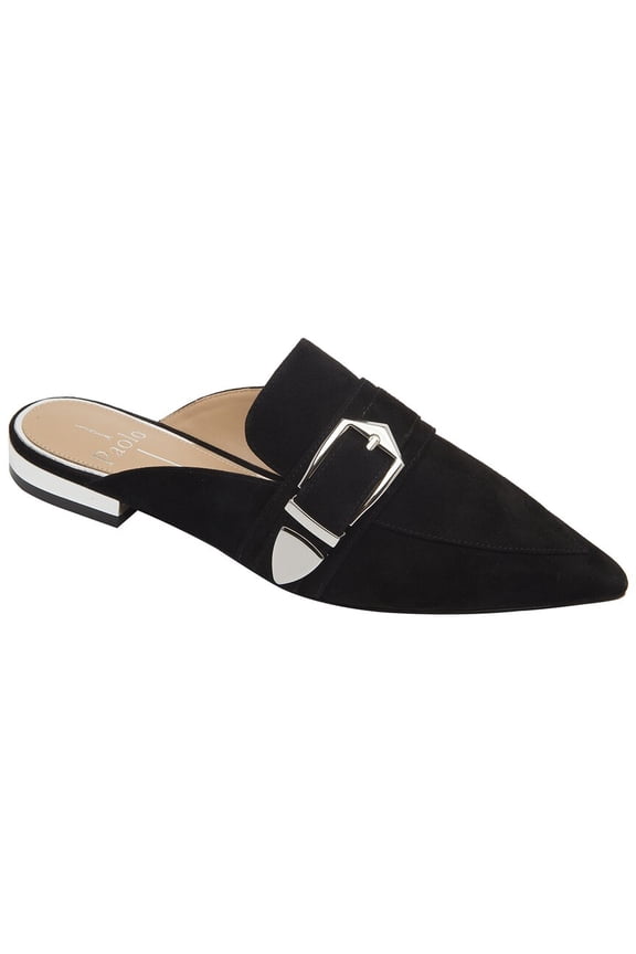 Ace-L Suede Mule, 9.5, Black